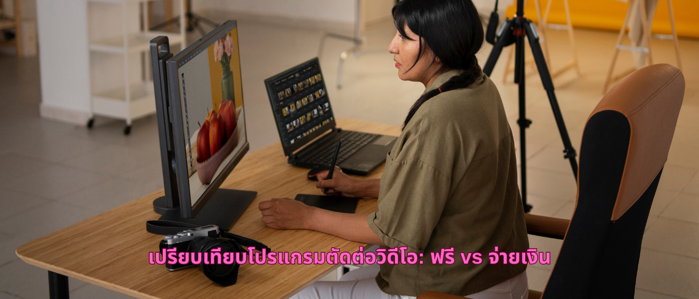 เปรียบเทียบโปรแกรมตัดต่อวิดีโอ ฟรี vs จ่ายเงิน